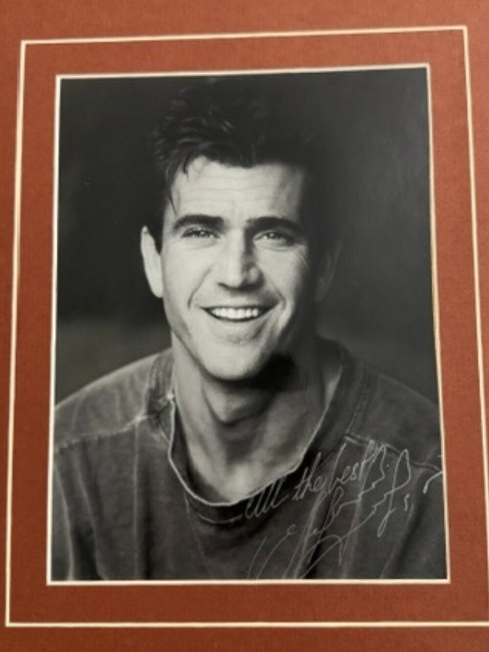 Mel Gibson Autographed Photo